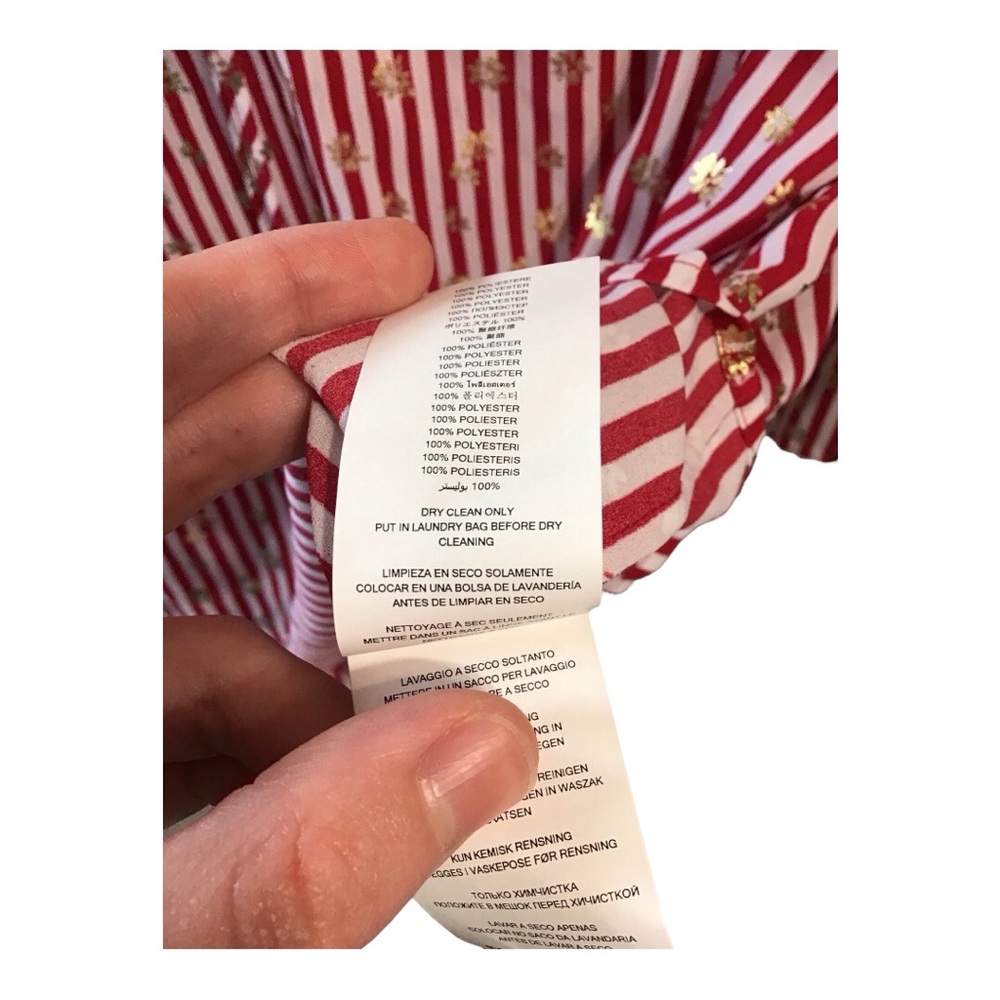 MICHAEL Michael Kors Blouse with Bell Sleeves and Tie Front - Picture 7 of 8